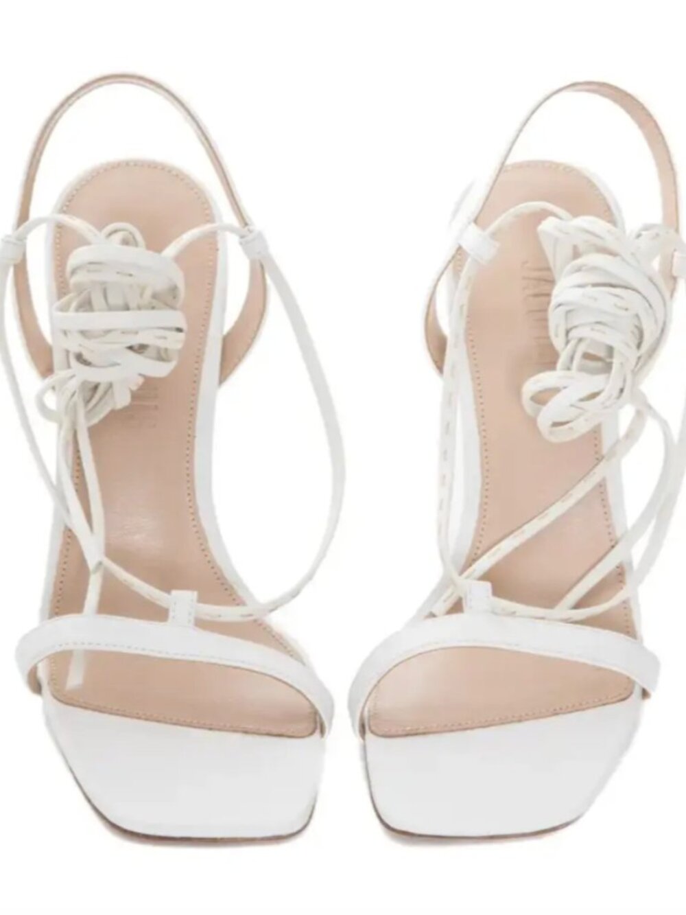 Jacquemus Leather Tie Up Sandals